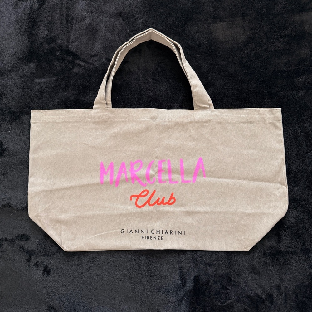 Gianni Chiarini Marcella Club Canvas Fabric Tote Stylish Shopping Bag